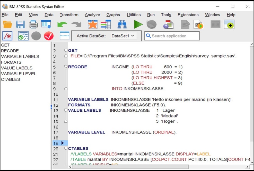 Introductie Ibm Spss Statistics Syntax Data Analyse Academie